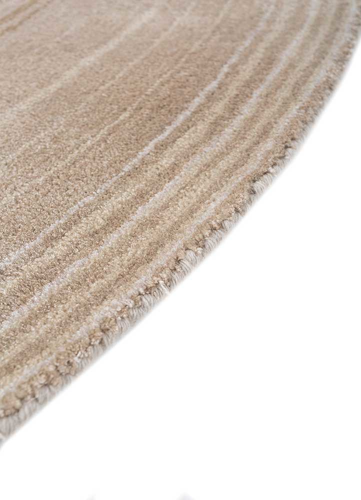 caliedo ivory wool and viscose hand tufted Rug - Corner