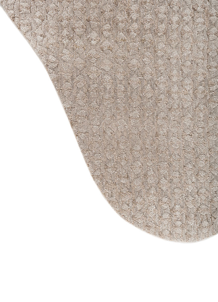 pathways grey and black wool and viscose hand tufted Rug - Corner