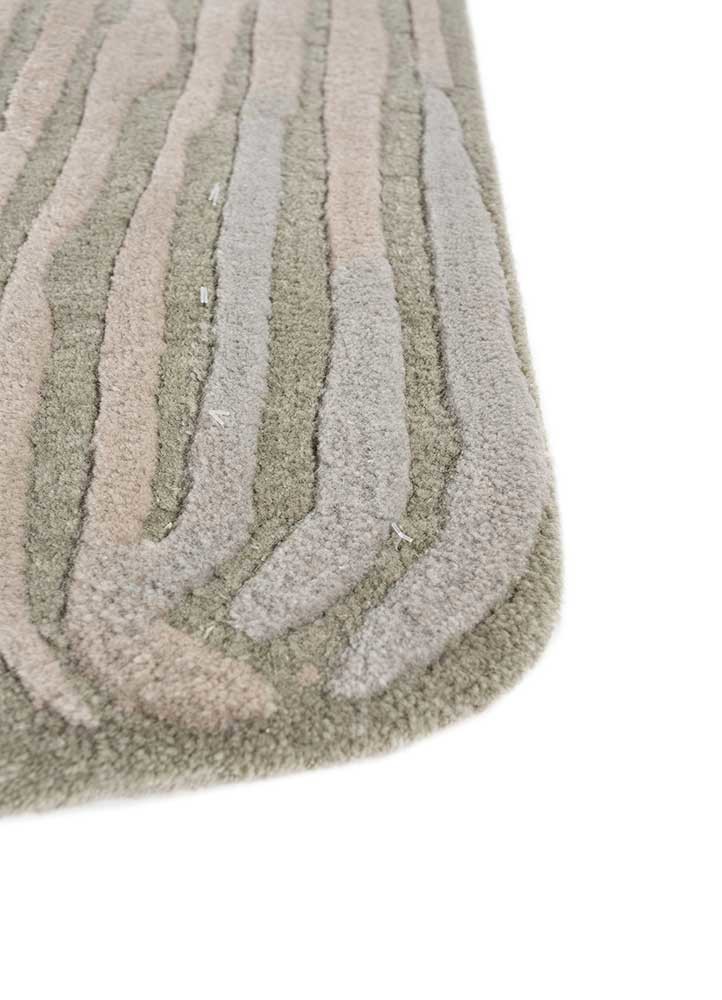 lucid blue wool and viscose hand tufted Rug - Corner lucid blue wool and viscose hand tufted Rug - Corner