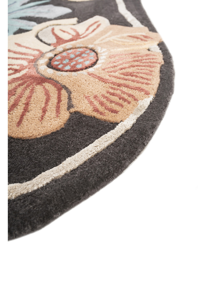 nebulora blue wool and viscose hand tufted Rug - Corner