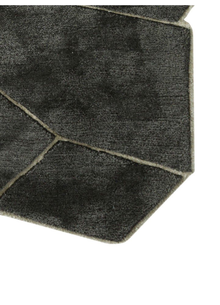 archetype beige and brown wool and viscose hand tufted Rug - Corner