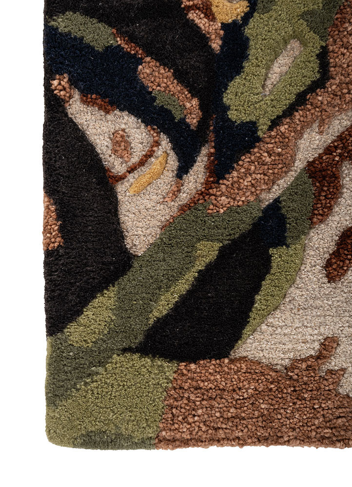aprezo ivory wool and bamboo silk hand tufted Rug - Corner aprezo ivory wool and bamboo silk hand tufted Rug - Corner
