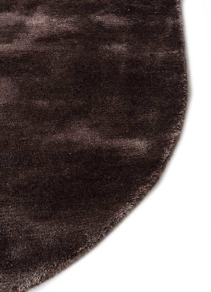 cera beige and brown viscose hand tufted Rug - Corner