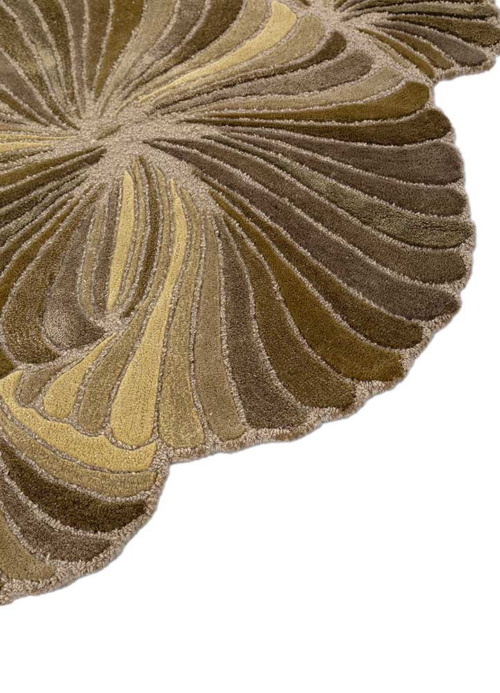 infini gold wool and viscose hand tufted Rug - Corner infini gold wool and viscose hand tufted Rug - Corner