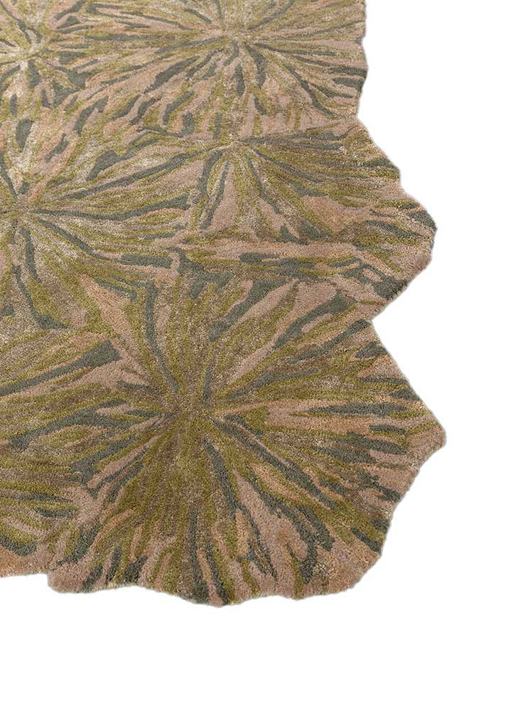 hacienda green wool and viscose hand tufted Rug - Corner hacienda green wool and viscose hand tufted Rug - Corner