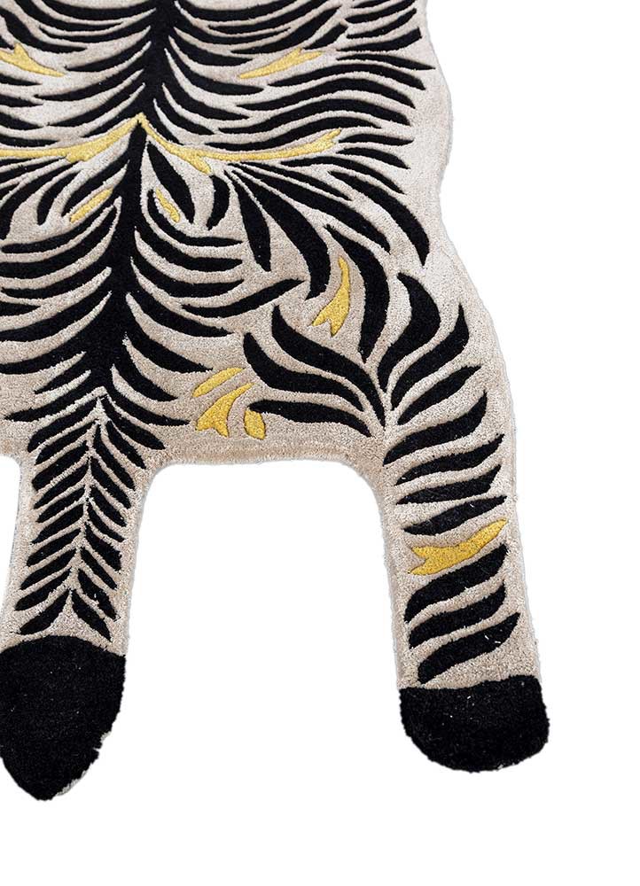 wild wanderlust ivory wool and viscose hand tufted Rug - Corner