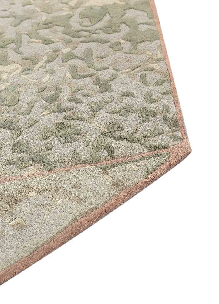 lucid green wool and viscose hand tufted Rug - Corner lucid green wool and viscose hand tufted Rug - Corner