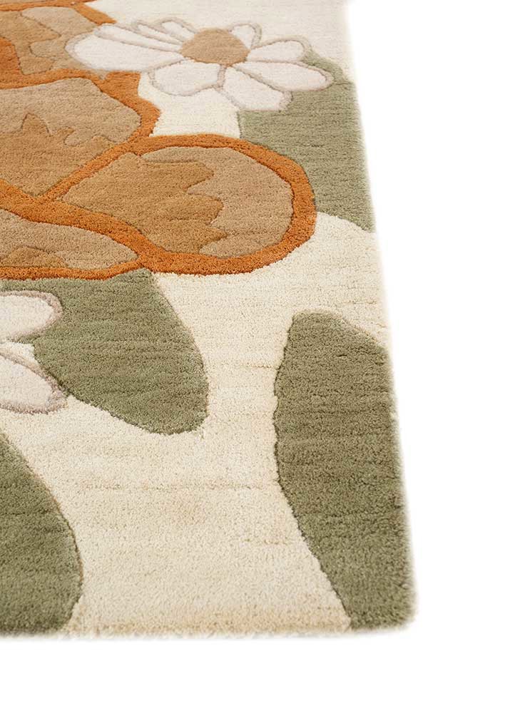 hacienda ivory wool hand tufted Rug - Corner hacienda ivory wool hand tufted Rug - Corner