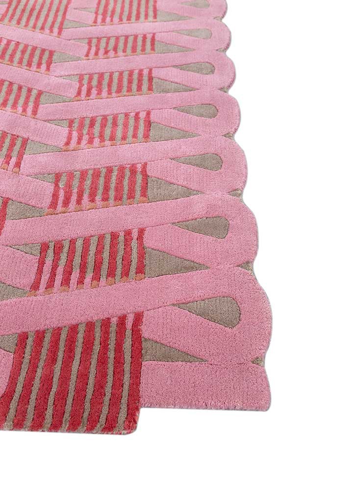 jaipur wunderkammer ivory wool hand tufted Rug - Corner