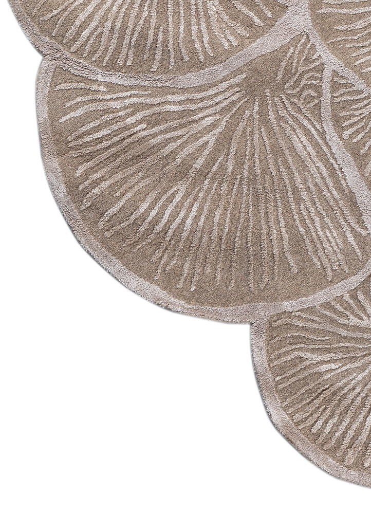 aurelia beige and brown wool and viscose hand tufted Rug - Corner aurelia beige and brown wool and viscose hand tufted Rug - Corner