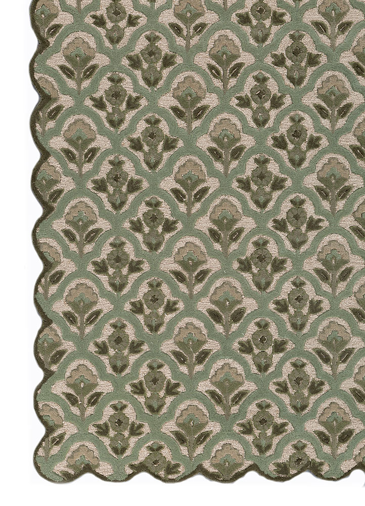 aurelia gold wool and viscose hand tufted Rug - Corner aurelia gold wool and viscose hand tufted Rug - Corner