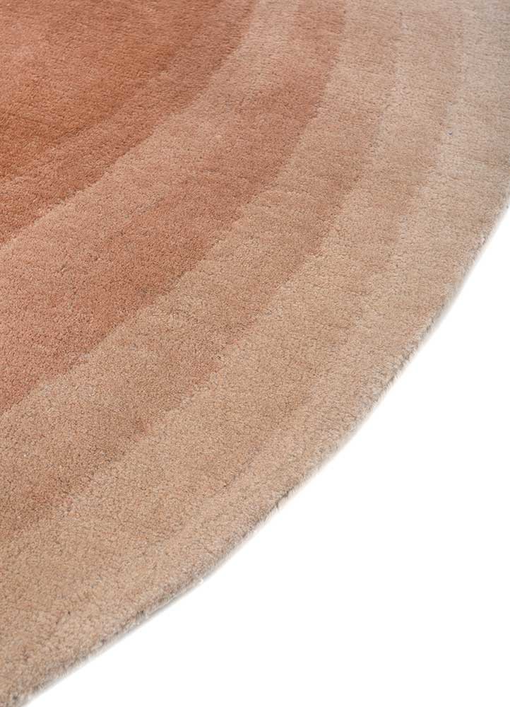 chroma beige and brown wool hand tufted Rug - Corner