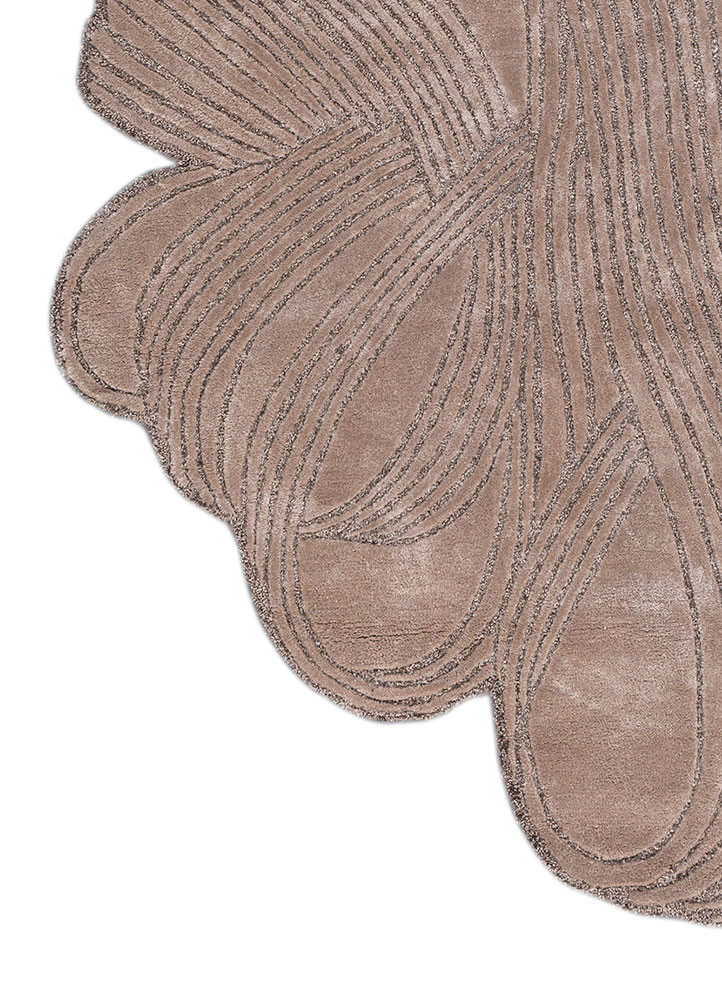 infini ivory viscose hand tufted Rug - Corner infini ivory viscose hand tufted Rug - Corner