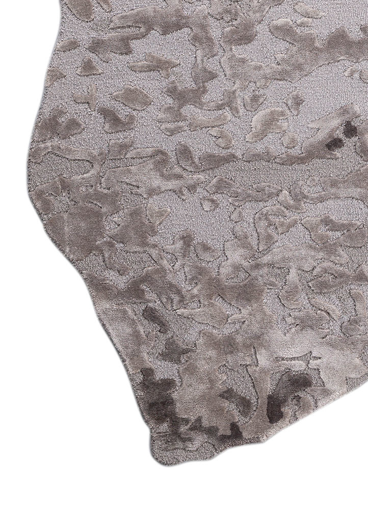 white noise grey and black wool and viscose hand tufted Rug - Corner white noise grey and black wool and viscose hand tufted Rug - Corner