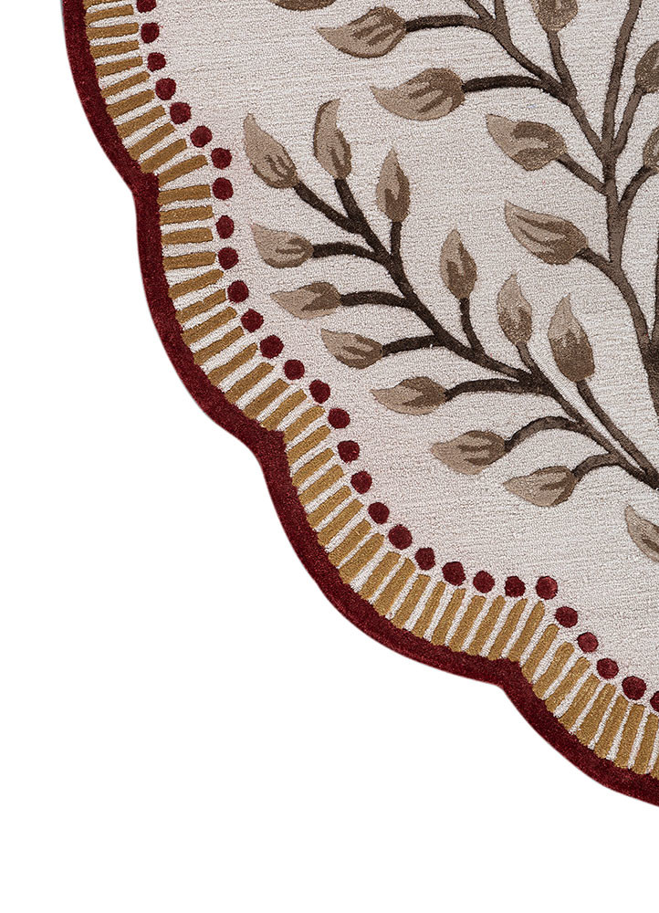 aurelia ivory wool and viscose hand tufted Rug - Corner aurelia ivory wool and viscose hand tufted Rug - Corner