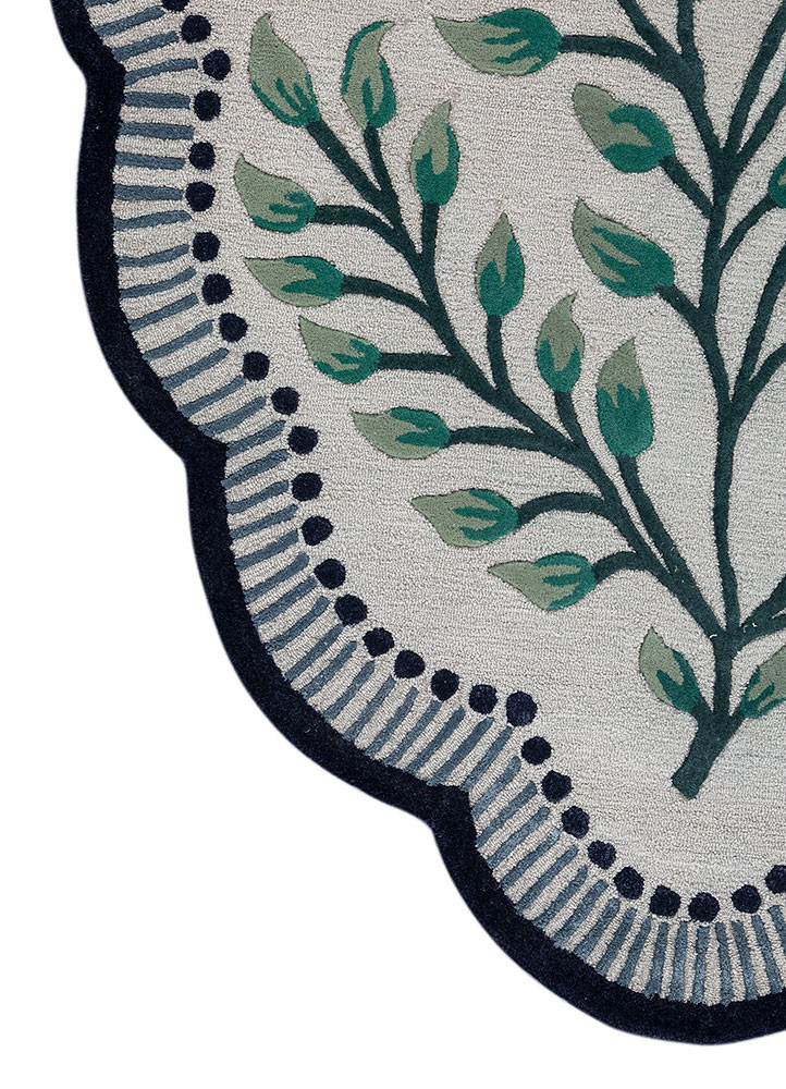 aurelia grey and black wool and viscose hand tufted Rug - Corner aurelia grey and black wool and viscose hand tufted Rug - Corner