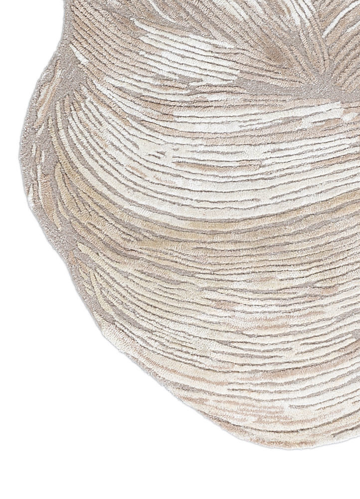 infini ivory wool and viscose hand tufted Rug - Corner infini ivory wool and viscose hand tufted Rug - Corner