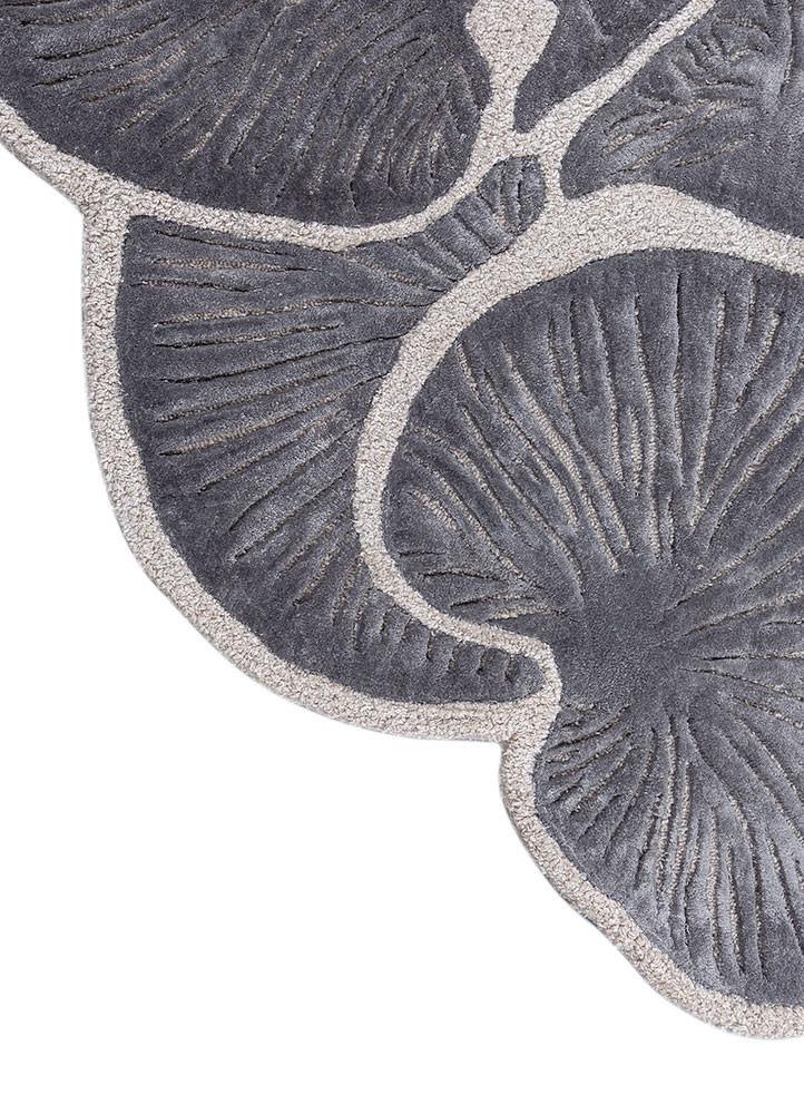 aurelia blue wool and viscose hand tufted Rug - Corner aurelia blue wool and viscose hand tufted Rug - Corner