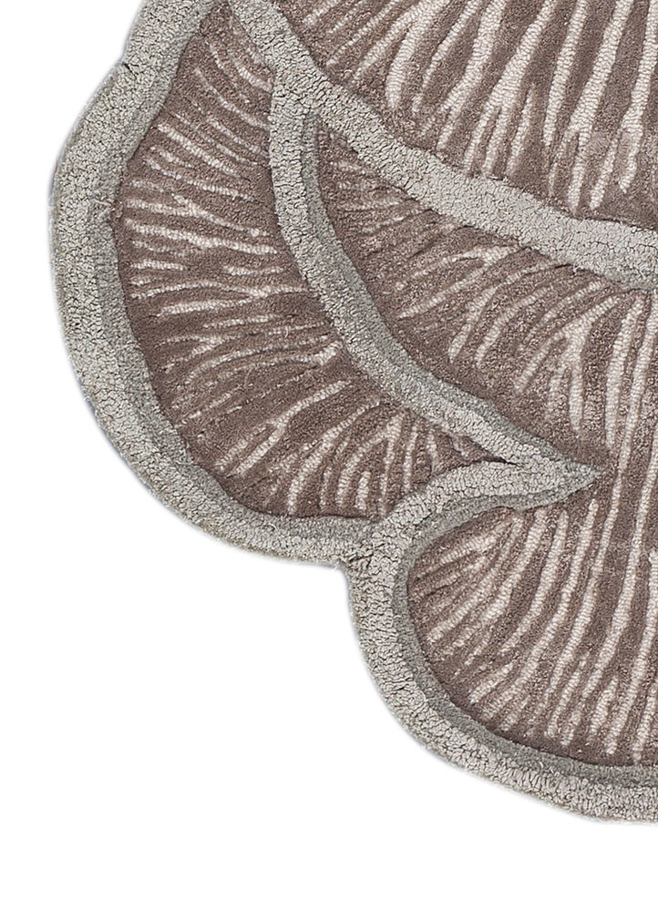 aurelia beige and brown wool and viscose hand tufted Rug - Corner