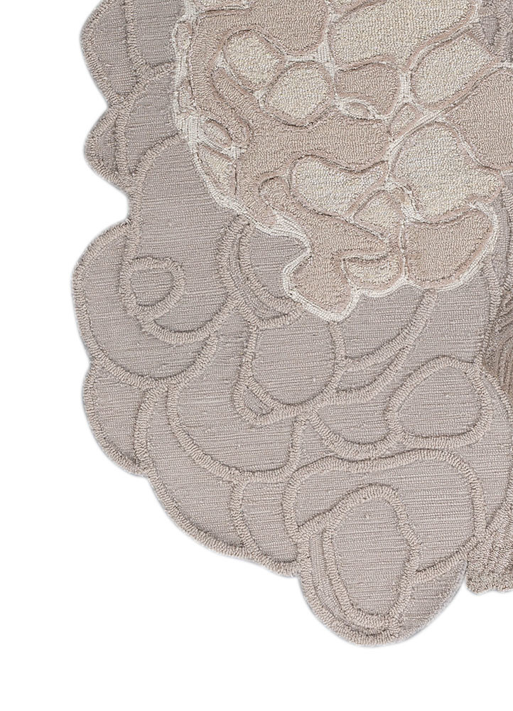 aurelia grey and black wool and viscose hand tufted Rug - Corner