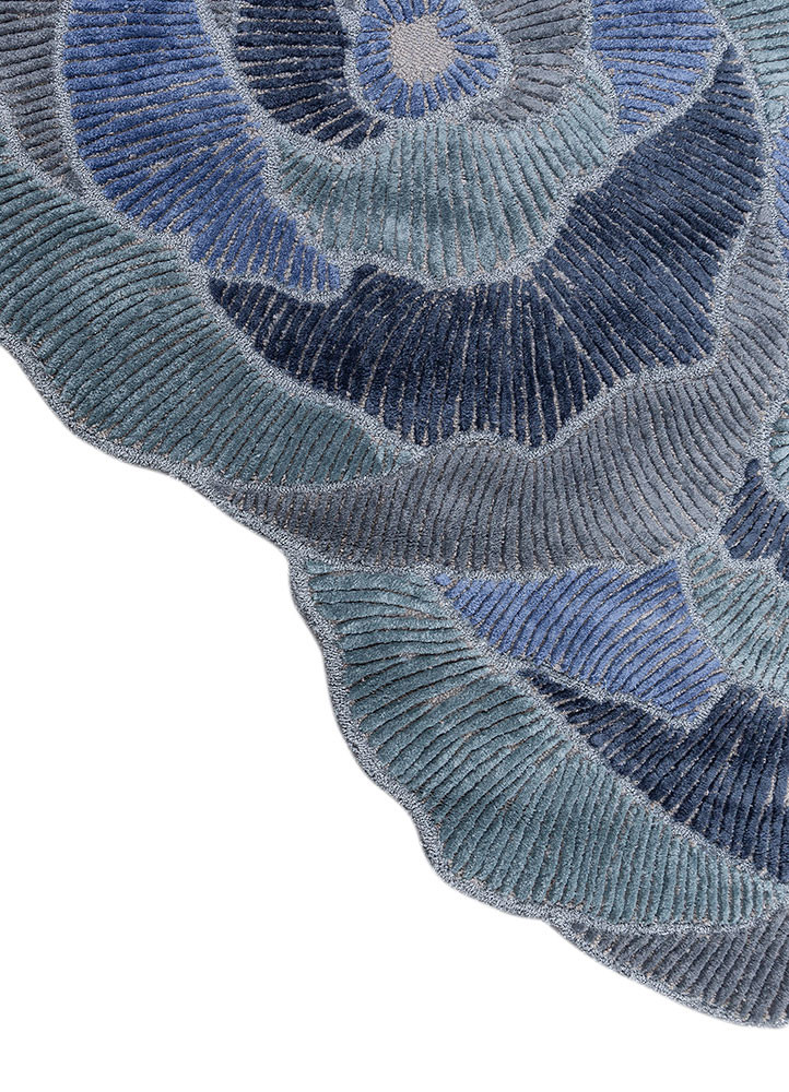 aurelia grey and black wool and viscose hand tufted Rug - Corner aurelia grey and black wool and viscose hand tufted Rug - Corner