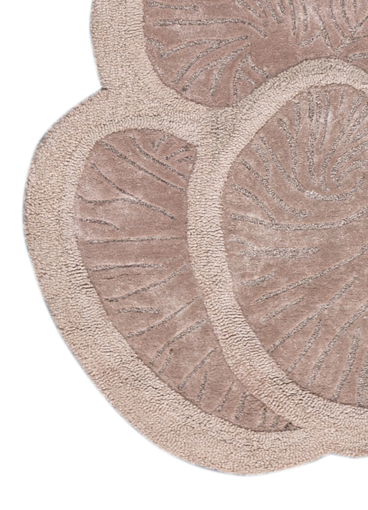 aurelia beige and brown wool and viscose hand tufted Rug - Corner aurelia beige and brown wool and viscose hand tufted Rug - Corner