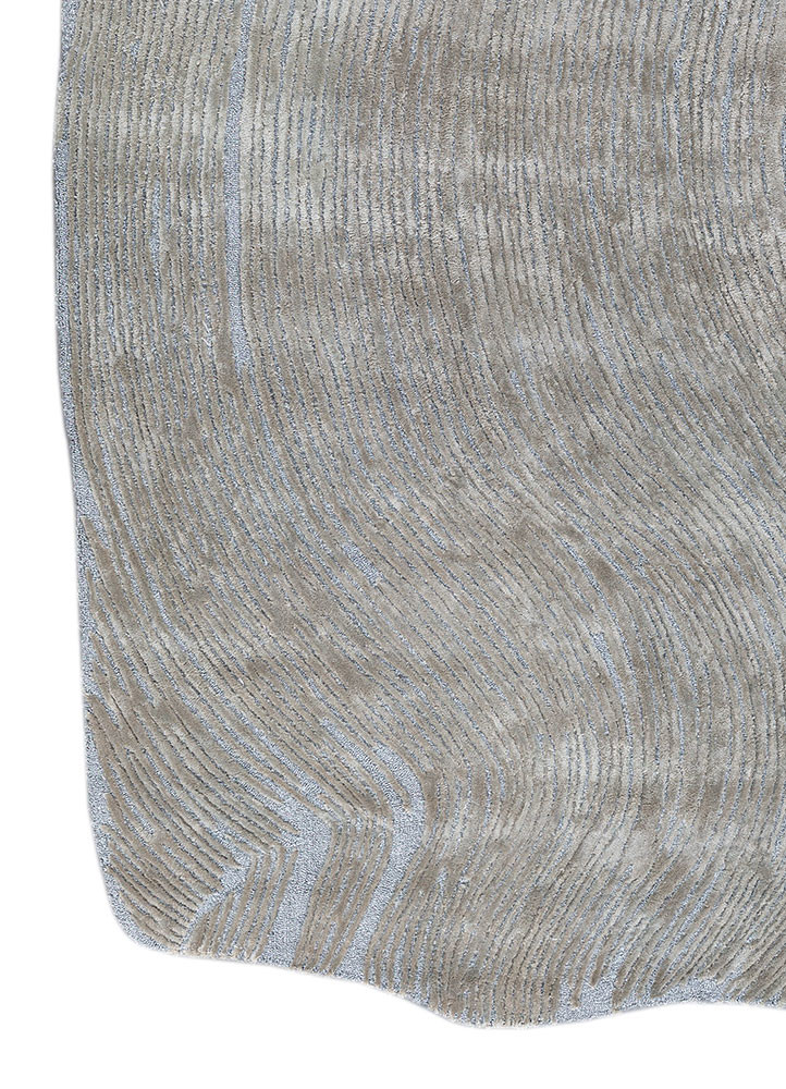 infini blue viscose hand tufted Rug - Corner infini blue viscose hand tufted Rug - Corner