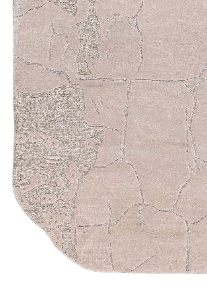 infini ivory wool and viscose hand tufted Rug - Corner infini ivory wool and viscose hand tufted Rug - Corner