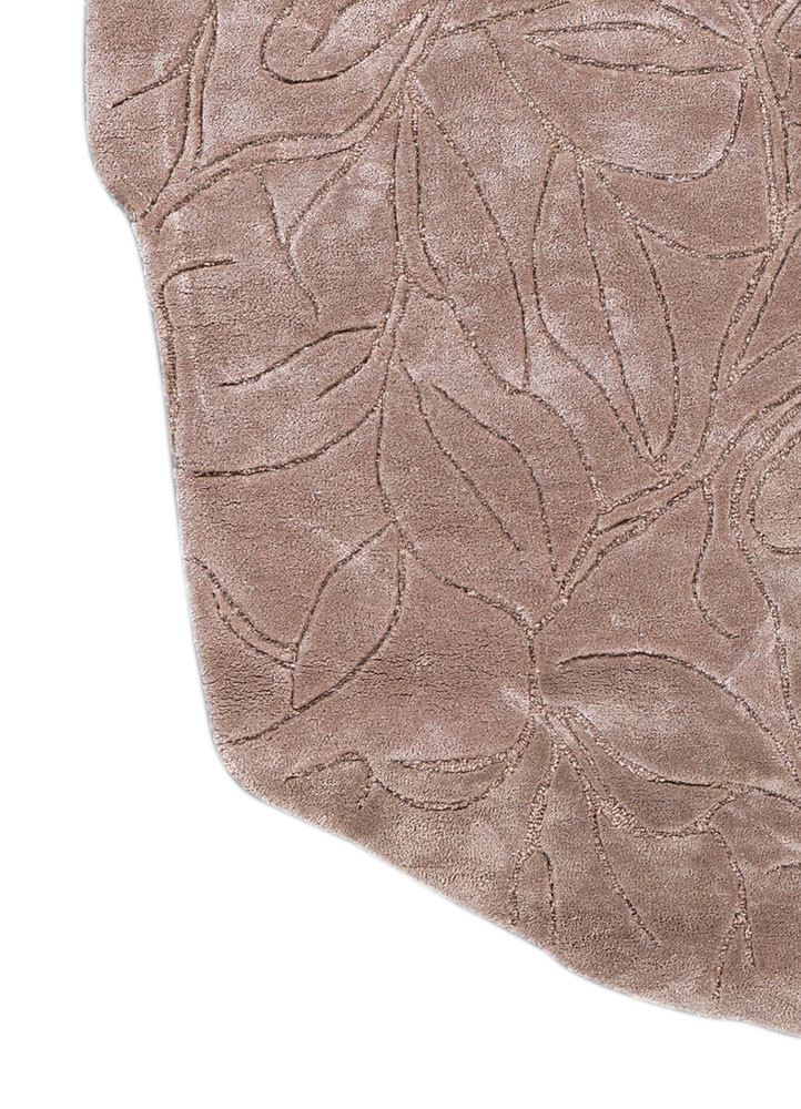 aurelia beige and brown wool and viscose hand tufted Rug - Corner aurelia beige and brown wool and viscose hand tufted Rug - Corner