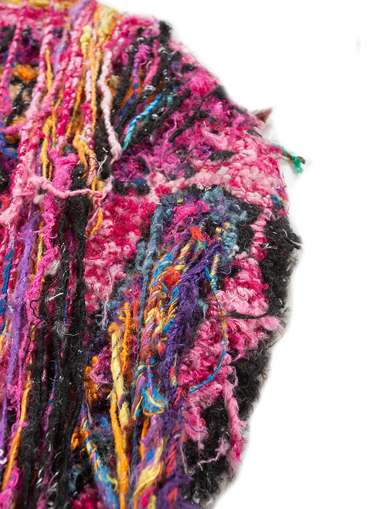 dreamers pink and purple viscose and polyester hand knotted WALL ART & TAPESTRY - Corner