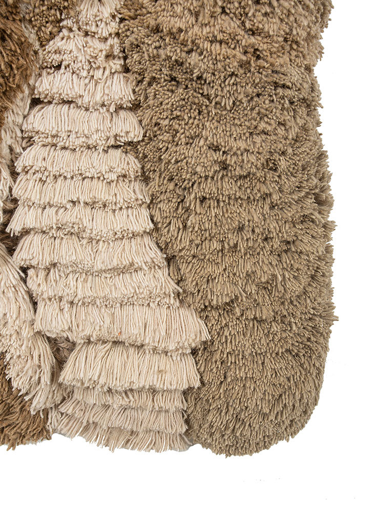 diwar beige and brown wool wall art WALL ART & TAPESTRY - Corner