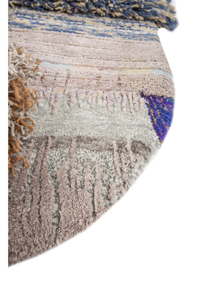 wall installation beige and brown wool and silk hand knotted WALL ART & TAPESTRY - Corner wall installation beige and brown wool and silk hand knotted WALL ART & TAPESTRY - Corner
