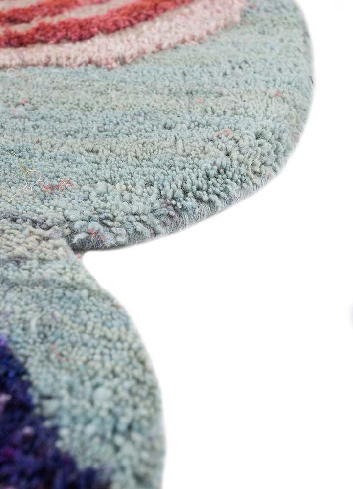 wall installation blue wool and bamboo silk hand knotted WALL ART & TAPESTRY - Corner wall installation blue wool and bamboo silk hand knotted WALL ART & TAPESTRY - Corner