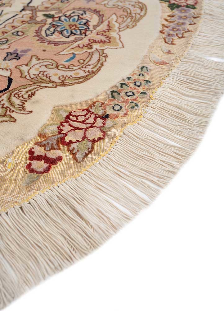 Aalam Ivory Hand Knotted Wool and Silk RugsPae5854Jaipur Rugs