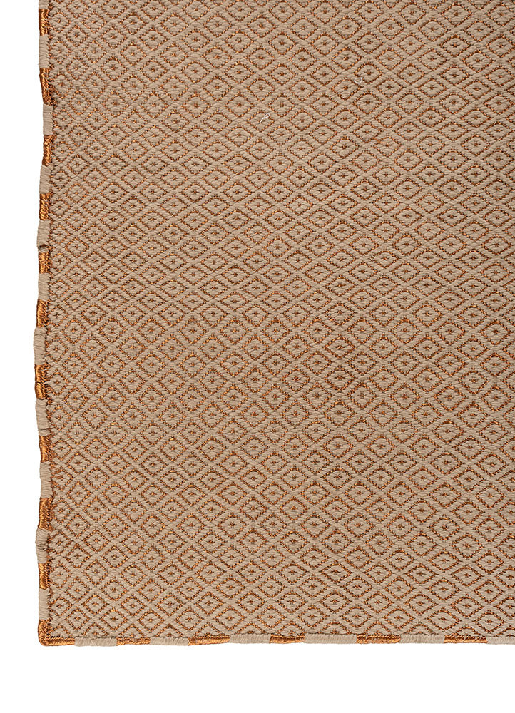 basis red and orange acrylic flat weaves Rug - Corner basis red and orange acrylic flat weaves Rug - Corner