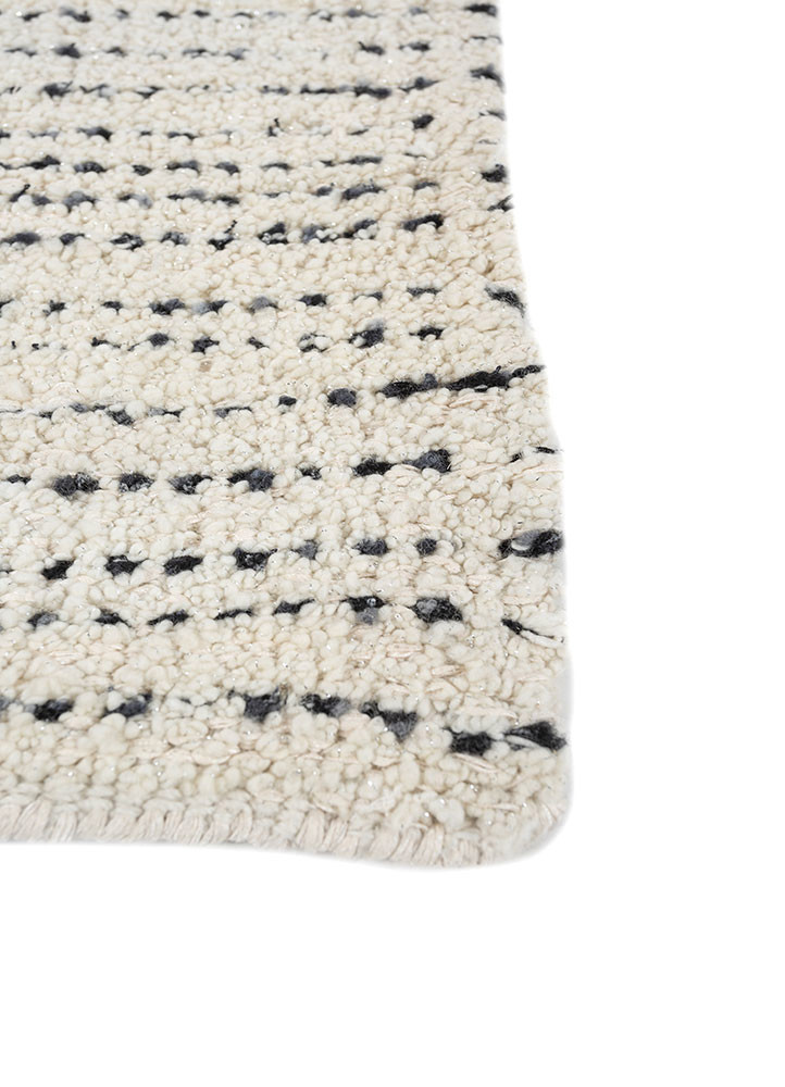 atelier ivory wool flat weaves Rug - Corner