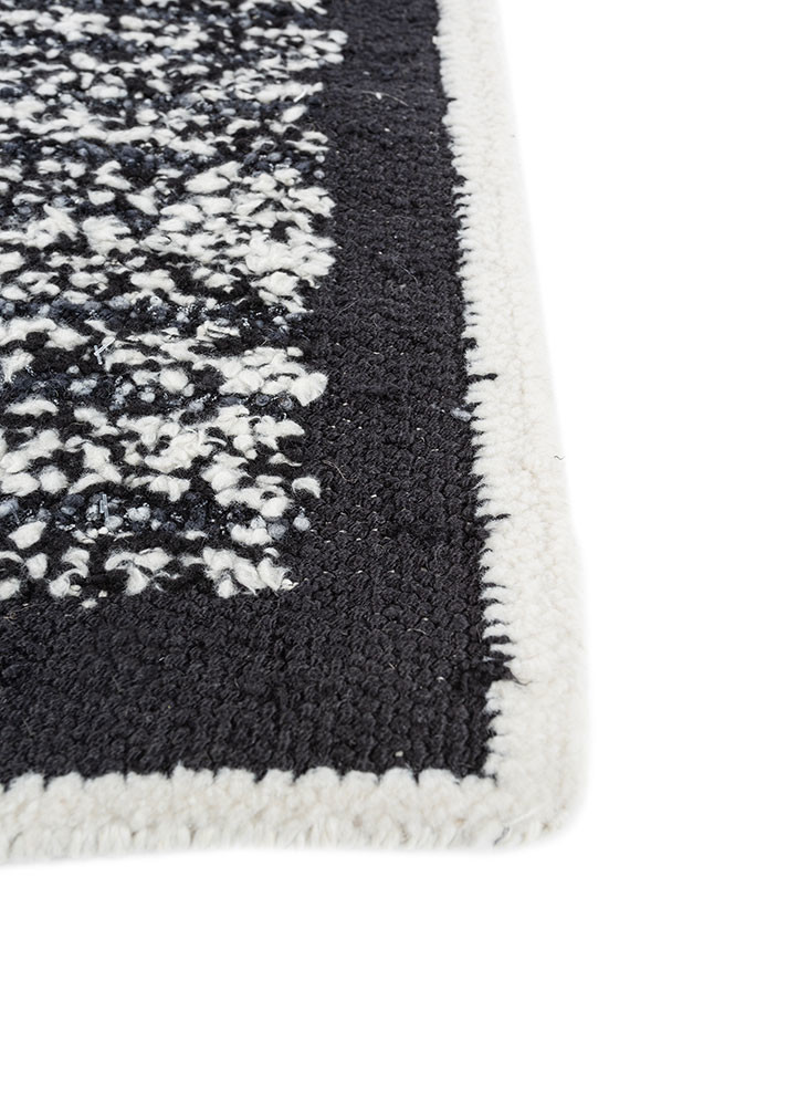 atelier grey and black wool flat weaves Rug - Corner atelier grey and black wool flat weaves Rug - Corner
