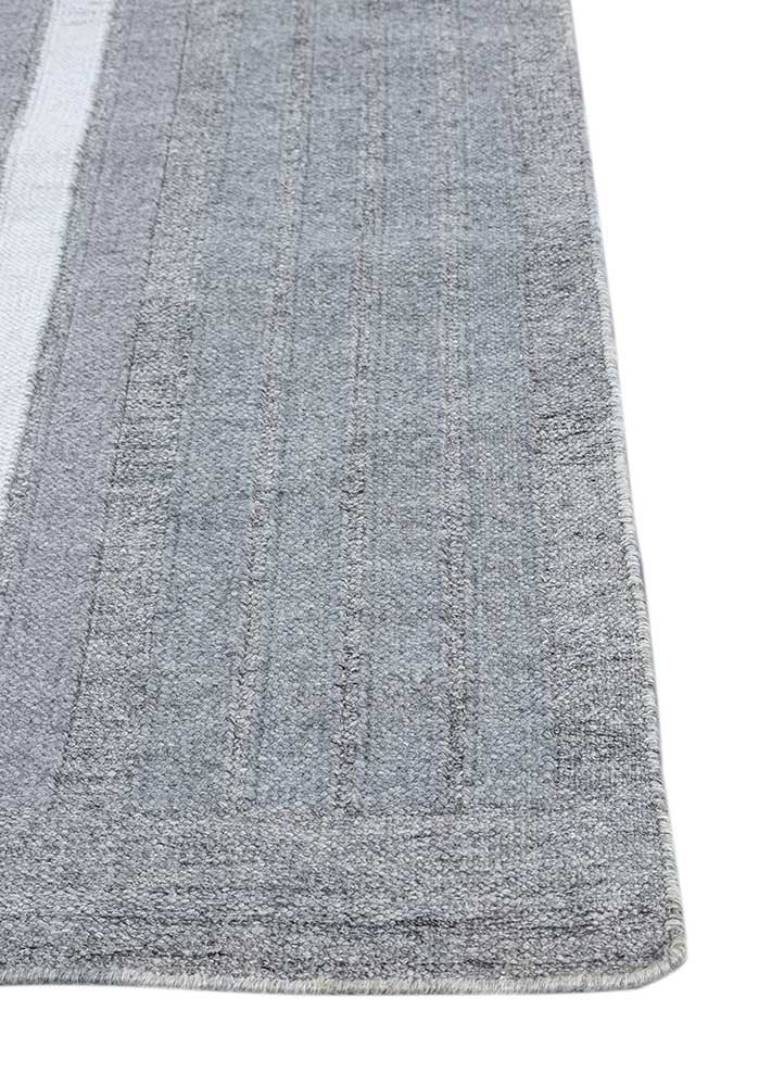 al fresco ivory polyester flat weaves Rug - Corner