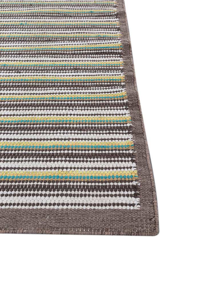 abrash grey and black polyester flat weaves Rug - Corner abrash grey and black polyester flat weaves Rug - Corner