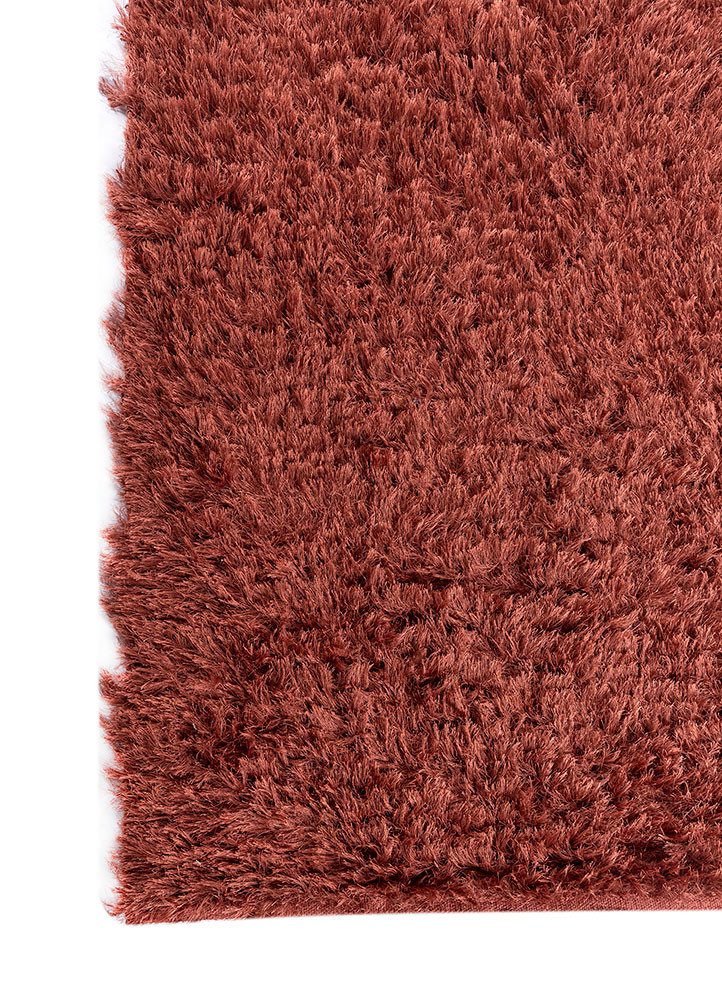 aprezo red and orange polyester hand loom Rug - Corner aprezo red and orange polyester hand loom Rug - Corner