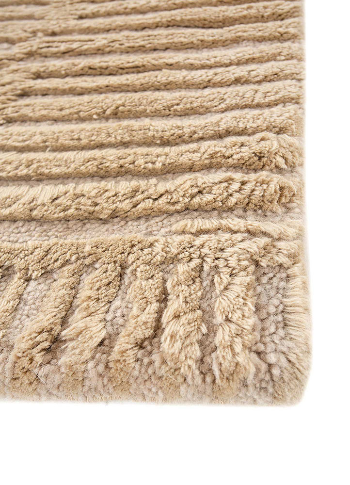 checkers red and orange wool flat weaves Rug - Corner