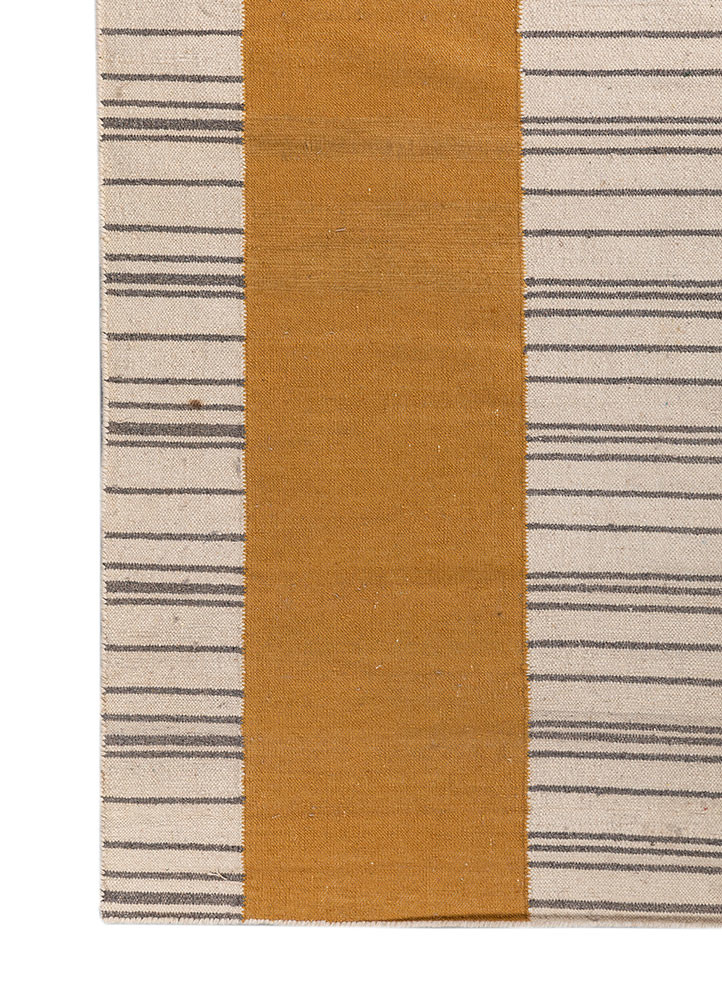 indusbar ivory wool flat weaves Rug - Corner indusbar ivory wool flat weaves Rug - Corner