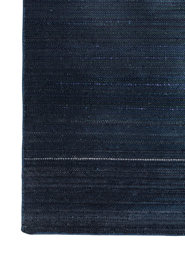 abrash blue wool flat weaves Rug - Corner abrash blue wool flat weaves Rug - Corner