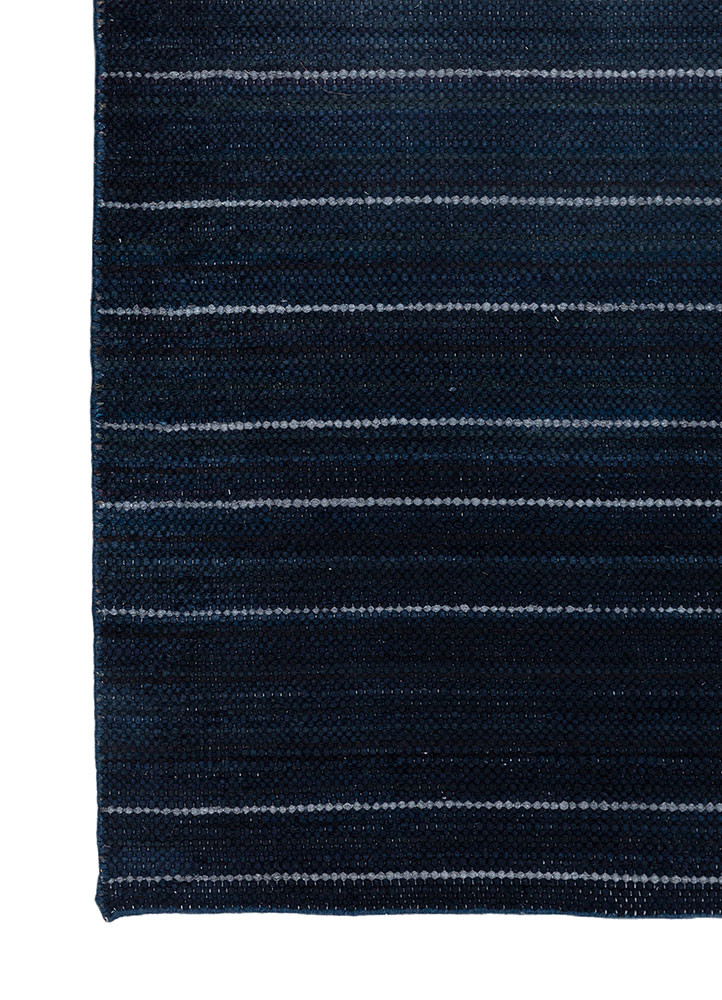abrash blue wool flat weaves Rug - Corner abrash blue wool flat weaves Rug - Corner