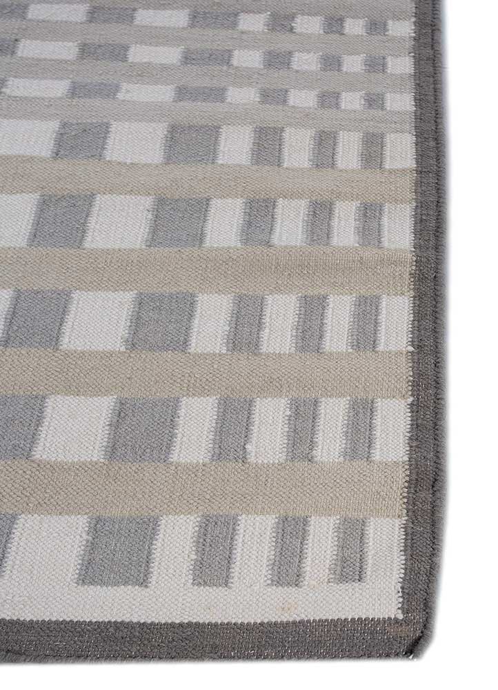 alhambra grey and black wool flat weaves Rug - Corner alhambra grey and black wool flat weaves Rug - Corner