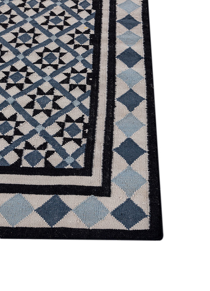 alhambra ivory wool flat weaves Rug - Corner alhambra ivory wool flat weaves Rug - Corner