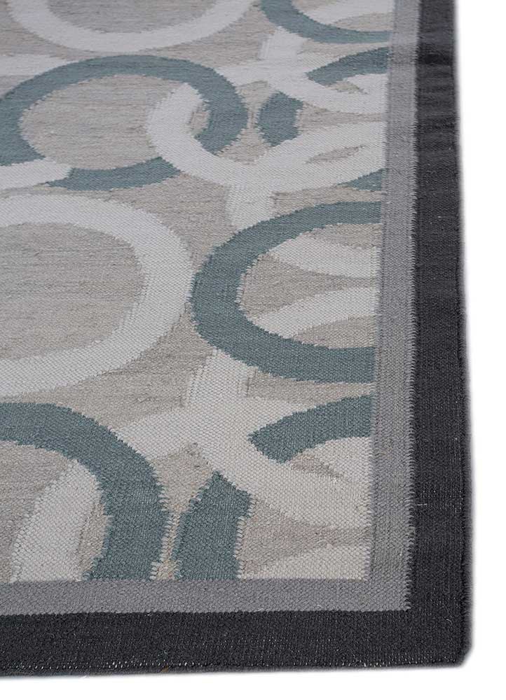 alhambra grey and black wool flat weaves Rug - Corner alhambra grey and black wool flat weaves Rug - Corner