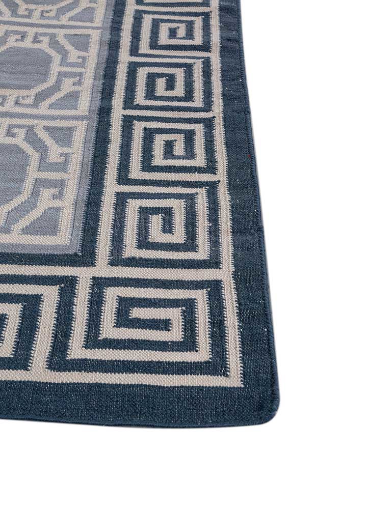alhambra grey and black wool flat weaves Rug - Corner alhambra grey and black wool flat weaves Rug - Corner