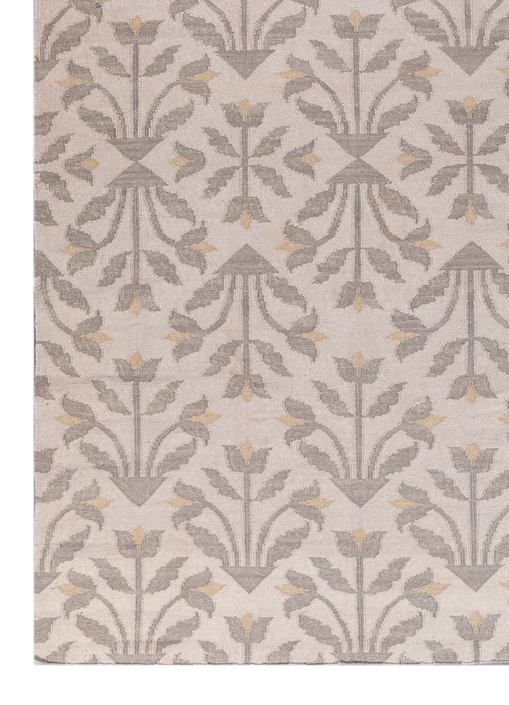 bedouin ivory wool flat weaves Rug - Corner bedouin ivory wool flat weaves Rug - Corner