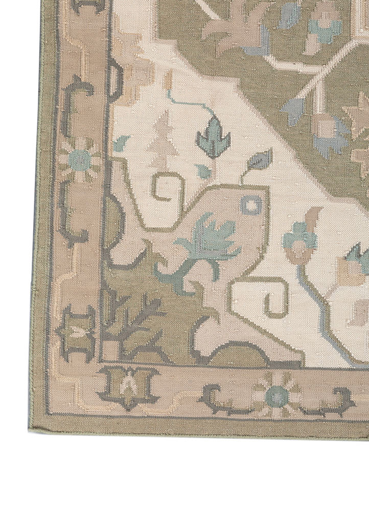 bedouin blue wool flat weaves Rug - Corner bedouin blue wool flat weaves Rug - Corner